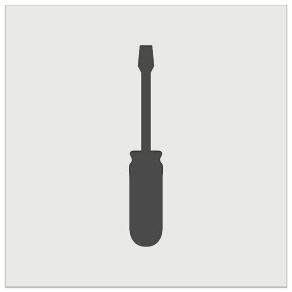 Screwdriver Silhouette Woodworking Tools DIY Cookie Wall Craft Stencil - 5.5 Inch