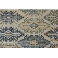 thumbnail image 4 of 2' X 3' Green Blue And Ivory Abstract Power Loom Distressed Stain Resistant Area Rug, 4 of 8