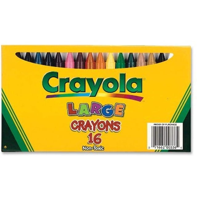 Crayola Crayones Grandes, Colores Clásicos, 16 unidades