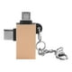 thumbnail image 1 of ZOUSSIQI 2PCS 2 In-1 USB OTG Adapter with USB 3.0 Interface USB to Type C Adapter Converter for Android(Gold with Chain ) EL225#53499, 1 of 9