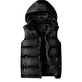 thumbnail image 1 of Mens Padded Vest Slim Fit Sleeveless Jacket Removable Cap Waistcoat High Quality, 1 of 5