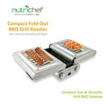 NutriChef Cooking Grill Fold Out Indoor/Outdoor Electric Griddle W