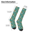 thumbnail image 5 of Easygdp Jungle Animals Soccer Socks Sport Knee High Socks Calf Compression Athletic Socks for Men and Women, 5 of 9