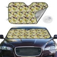 thumbnail image 2 of Kdxio Lilies Flowers Print Windshield Sun Shade,UV Rays and Sun Heat Protection,Sunshade for Car Windshield,Car Shade Front Windshield - Medium, 2 of 6