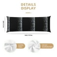 thumbnail image 3 of Bingfone Body Pillow Cover Long Pillow Case With Zipper Decorative Bedding Pillowcase 20"X54" Soft Cushion Pillow Case For Bedroom-Silver Glitter1, 3 of 8