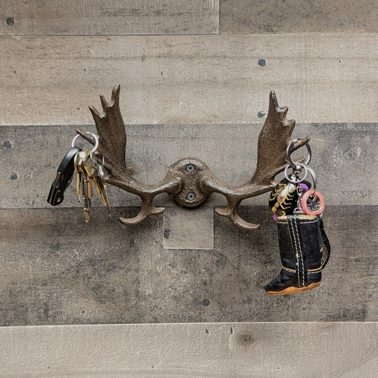 Moose Antlers Wall Mount Western Coat Rack Key Ring Hooks Living Room Home Decor Moose Antlers Wall Mount Western Coat Rack Key Ring Hooks Living Room Home Decor