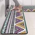 thumbnail image 2 of Kitchen Rugs Sets Of 2,Colorful Geometric Triangle Diamond Pattern Anti Fatigue Kitchen Mat Rugs Non Slip Washable,Decorative Kitchen Floor Mats for Kitchen,Sink,Laundry,17"x47"+17"x47", 2 of 5