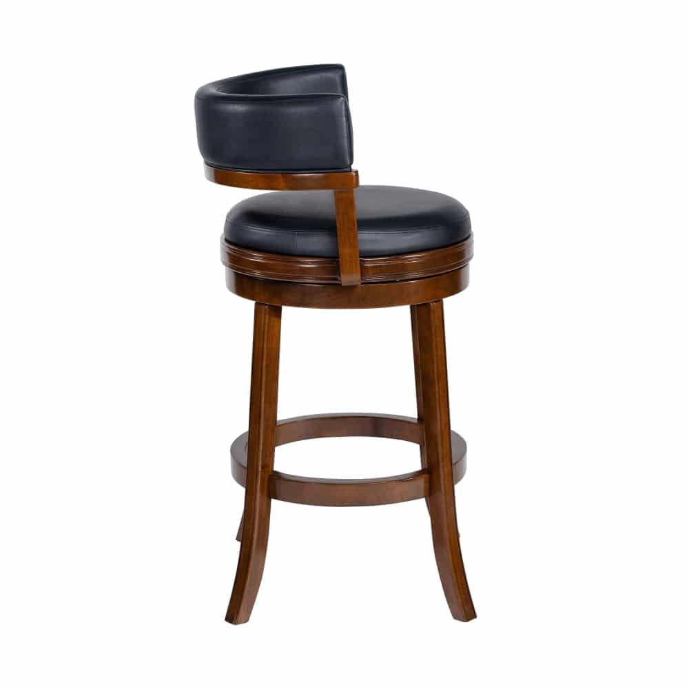 Boraam Balen Swivel Wood Bar Stool -Cappuccino Finish