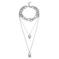 thumbnail image 1 of Collier Femme Mode Punk Chaîne Collier Collier Multicouche Collier de Fête, 1 of 10