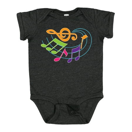

Inktastic Music Notes Musical Gift Gift Baby Boy or Baby Girl Bodysuit
