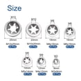 thumbnail image 2 of Uxcell 220 Pcs Internal Tooth Washers Set, 7 Sizes M3/M4/M5/M6/M8/M10/M12 Quick Star Locking Washers, 304 Stainless Steel, 2 of 6