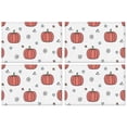 thumbnail image 1 of Fall Pumpkin Set Of 4 Kitchen Dining Table Mats Thanksgiving Harvest Fall Autumn Durable Linen Placemats 12 X 18 Inch Fall Table Mats for Kitchen Dining Table Mats, 1 of 5