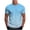 Light Blue, variant on Workout Shirts for Men Ombre Striped Quick Dry Performance Tees Casual Breathable Athletic Gym T Shirt Size M-3XL