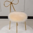 thumbnail image 3 of keepw Stool Cushion Diameter 30cm Seat Pad Anti-Slide Solid Color Warm Carpet Living Room Bedroom Bench Dressing Table Room Gray, 3 of 6