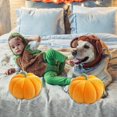 thumbnail image 5 of 13.8" Halloween Pumpkin Floor Pillow - Oversized Plush Throw Cushion for Kids, Girls & Home Decor, Cute Pumpkin-Shaped Seating Pad & Decorative Accent, 5 of 8