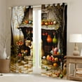 thumbnail image 2 of Manfei Kawaii Cartoon Rabbit Blackout Curtains Set of 2 (52x84 Each) for Kid, Happy Easter Window Curtains, Retro Western Festival Curtains and Drapes, Curtains and Drapes Home Decor, 2 of 6