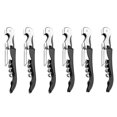 thumbnail image 1 of Aspire 60 PCS Double Hinged Corkscrew w/ Foil Cutter, Waiters Wine Bottle Opener - Black, 1 of 6