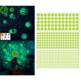 thumbnail image 3 of Adhesivo de pared luminoso, calcomanías de pared autoadhesivas para la decoración para hogar de de del dormitorio, para y 522 piezas de puntos redondos BLESIY pegatina de techo de pared luminosa, 3 of 8