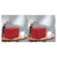 thumbnail image 1 of Bewildely Caja de tarjetas con cubierta Portatarjetas de gamuza Divisores Tarjetas Baraja Tarjeta PU Organización de tarjetas Titular de la Rojo 2Conjunto, 1 of 1