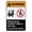 Warning Sign 4, variant on Warning Wear Eye Protection With Icon Retro Metal Tin Sign 8"x12" - Funny Wall Decor for Shop Yard Man Cave Garage Outdoor, Decorative Poster Plate