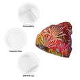 thumbnail image 3 of Picia Fireworks Pattern Knitted Beanie Hat for Men and Women , Unisex Winter Warm Stretchy Knit Cap Thick Fisherman Beanies Cuffed Plain Skull Caps, 3 of 6