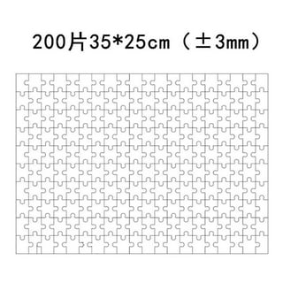 JAPCHET 30 Sets 7.9 x 5.8 Inches Sublimation Puzzle Blanks, 600 Pieces  White Blank Sublimation Jigsaw Puzzles, DIY Custom Puzzle for Heat Press