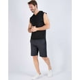 thumbnail image 5 of Real Essentials 3 Pack: Mens Dry-Fit Active Hooded Tank Top - Workout Sleeveless Hoodie Drawstring (Available in Big & Tall), 5 of 7