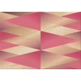 thumbnail image 1 of Ahgly Company Tapis d'Intérieur Lavables en Machine, Rectangle Rouge Transitionnel, 2' x 5', 1 of 7