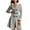 A-Gray, variant on Yangnuo Womens Trendy Christmas Dresses with Hood Women Solid Long Sleeve Christmas Furry Hooded Draw Back Dresses