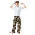thumbnail image 2 of FORMRS Boys Pajama Pants with Pockets Size 11-12Y Kids Lounge Sleep Bottoms, Metallic Flower, 2 of 8