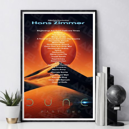 POSTER Dune Part Two Movie Poster - High Quality Wall Art - Room Decor - Dune Part Two (2024) Poster for Gift, Hans Zimmer - Dune poster-UNFRAMED