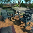 thumbnail image 3 of Highwood 3-pc Lehigh Garden Chair Set with 1 Square Side Table - Outdoor, Eco-friendly, Synthetic Wood, 3 of 7
