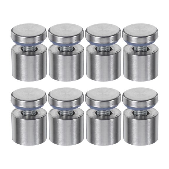 Raindrops 8-Piece Stainless Steel Standoff Mounts for Advertising Signs, Easy Installation for Malls, Exhibitions, and Displays