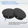 thumbnail image 3 of 15Pcs Plastic Hole Plugs, 32mm(1-1/4") Flush Type Panel Plugs, Round Snap Knockout Locking Plugs for Furniture Insert End Caps Panels, Black, 3 of 6