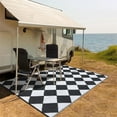 thumbnail image 7 of Outdoor Rug Outdoor Plastic Straw Rug Waterproof Camping Rugs for Patio Porch Backyard Lightweight Reversible Portable Mat for Picnic RV Pool Deck Beach Trailer Trellis, 7 of 7