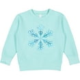 thumbnail image 2 of Inktastic Icy Blue Winter Snowflake Toddler Sweatshirt, 2 of 4
