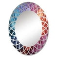 thumbnail image 2 of DESIGN ART Designart "Opt Art Chromatic Illusion" Modern Wall Mirror 24in.x36in., 2 of 4