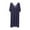 Dark Blue 1, variant on Wensltd Women Tank Nightgown Sleeveless Crew Neck Loose Solid Color Sleepwear Soft Long Nightdress for Summer Home Wear