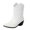 White, variant on Cowboy Boots for Women Pointed Toe Fashion Quilted Pull on Ankle Boots Chunky Heel Classic Embroidery Cowgirl Booties