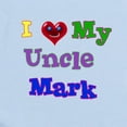 thumbnail image 2 of CafePress - I LOVE MY UNCLE MARK Infant Bodysuit - Baby Light Bodysuit, Size Newborn - 24 Months, 2 of 4