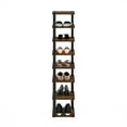 thumbnail image 5 of Furinno Turn-N-Tube 8-Tier Vertical Space Saving Free Standing Shoe Tower, Shoe Rack for Closet Entryway, Amber Pine/Black, 5 of 6