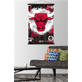 thumbnail image 2 of NBA Chicago Bulls - Maximalist Logo 23 Wall Poster with Magnetic Frame, 22.375" x 34", 2 of 5