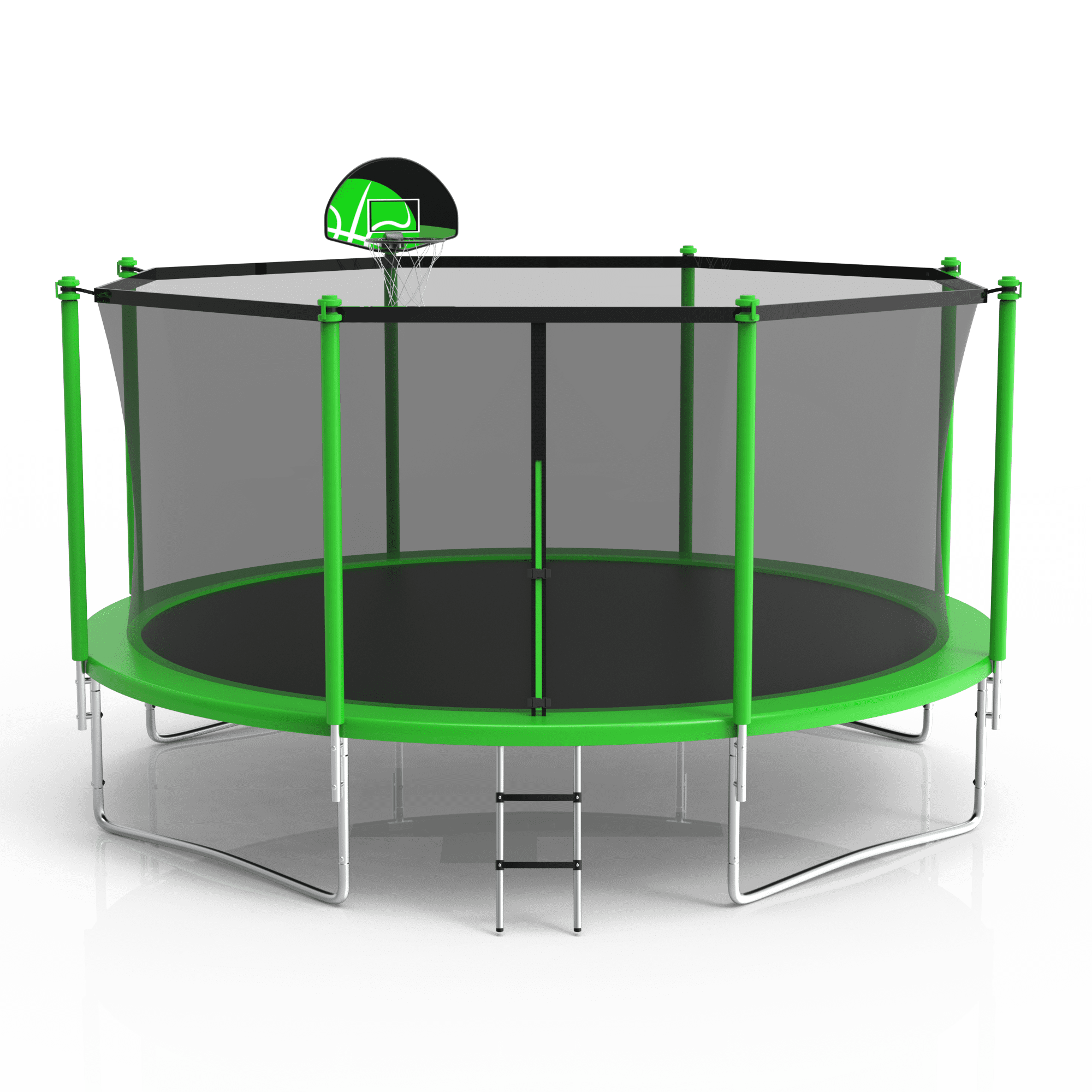 Lykos 14FT Trampoline for Kids with Safety Enclosure Net, Ladder