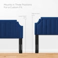 thumbnail image 4 of Tufted Headboard, Full Queen Size, Velvet, Blue Navy, Modern Contemporary Urban Design, Bedroom Master Guest Suite, 4 of 10