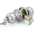 thumbnail image 1 of Classic Round Door Handle with Lock - Privacy Locking Door Hardware, 1 of 5