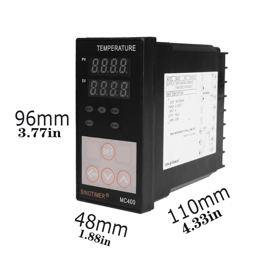 Dual Digital PID Temperature Controller Thermostat Thermal Thermocouple 