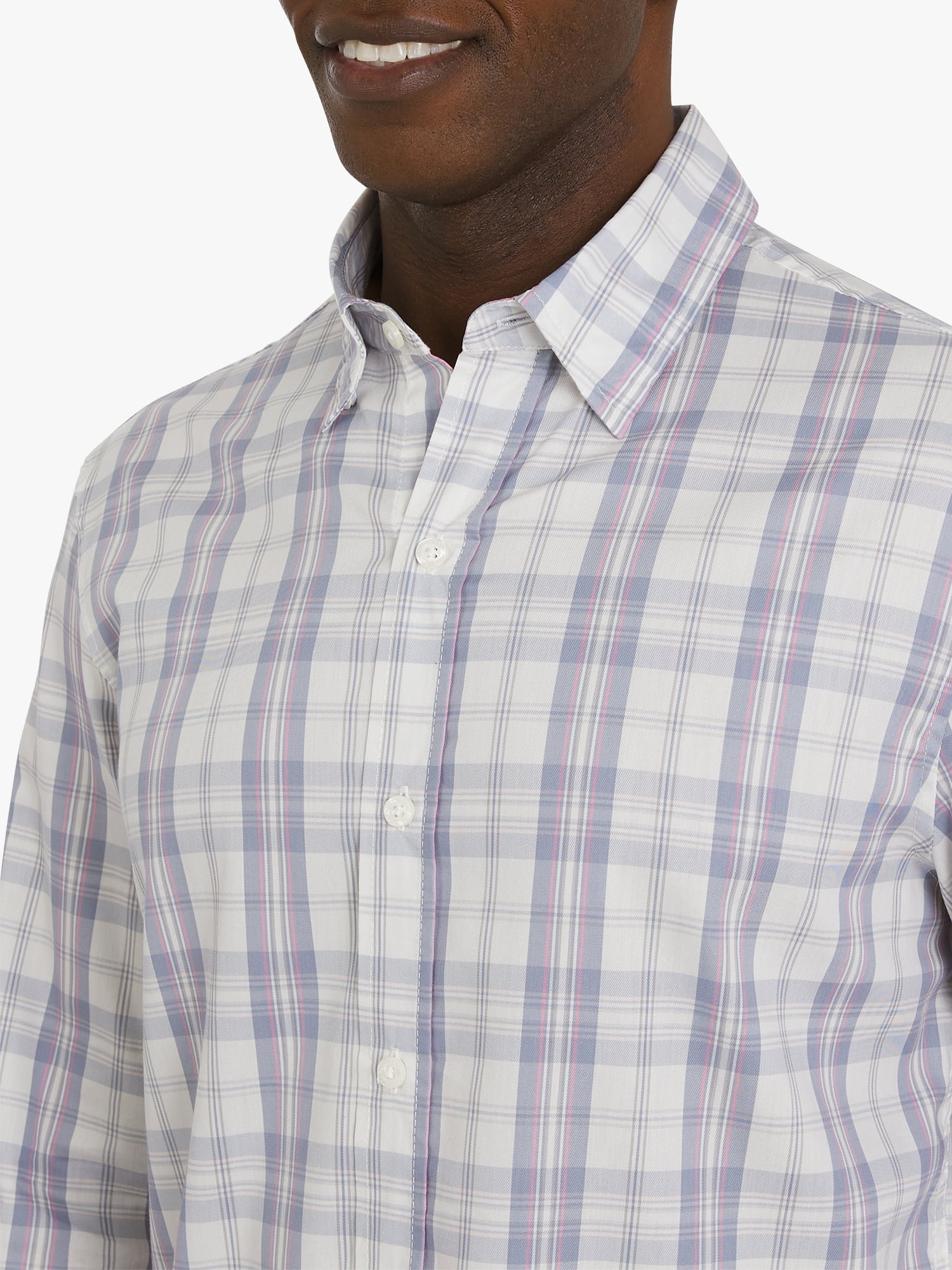 Chaps Men's & Big Men's Long Sleeve Flex Twill Yarn-Dye Woven Shirt, Sizes S-3XL