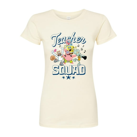 SpongeBob SquarePants - Teacher Squad - Juniors Fitted Graphic T-Shirt