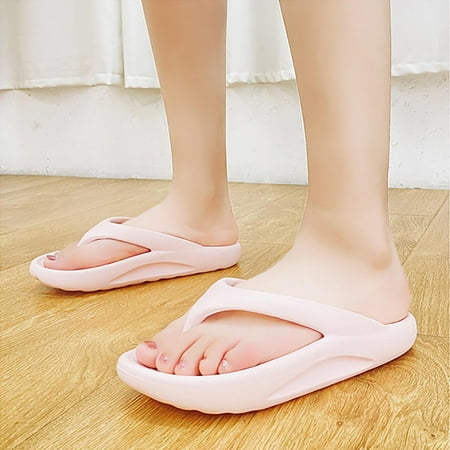 

Mens Womens Comfort Pillow Sandals Breathable House Bathroom Shower Shoes Flat Soft Sole House Slippers