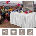 thumbnail image 3 of Winado 4-Foot Folding Party Ice Table with Skirt White, 3 of 10